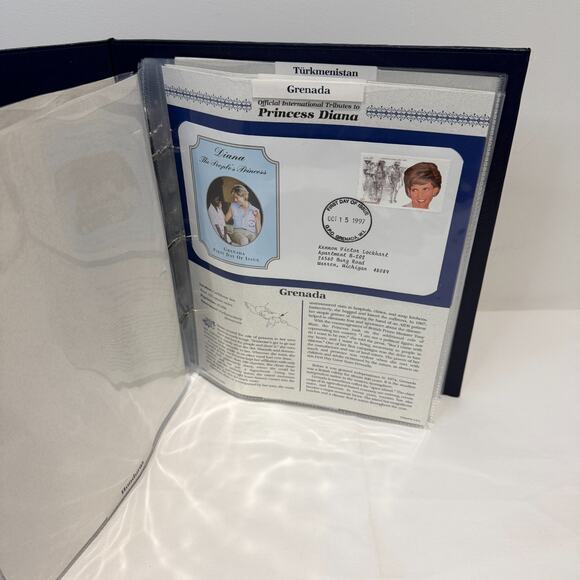 Official International Stamp Tributes to Princess Diana - 8 First Day Covers - Picture 8 of 11